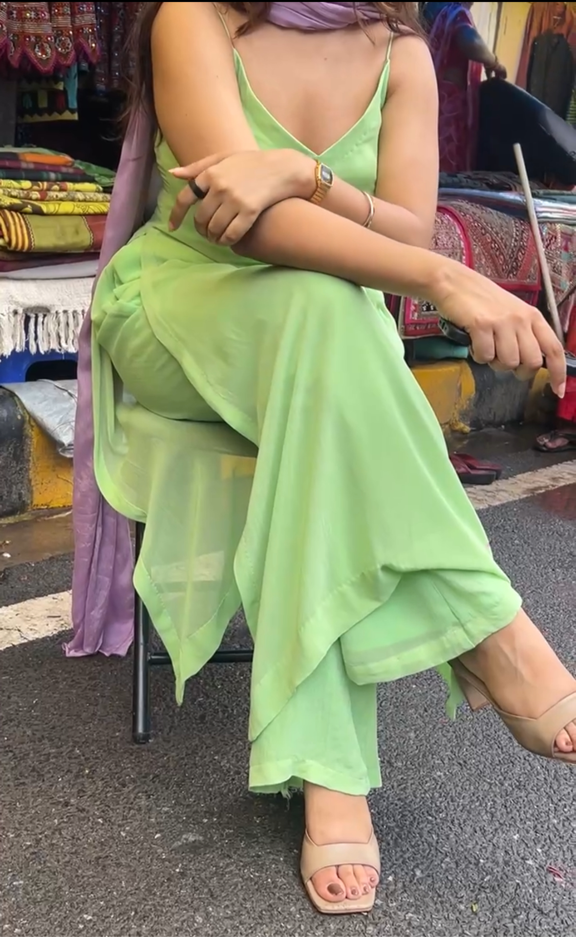 Sapna Set : Sage Green Suit