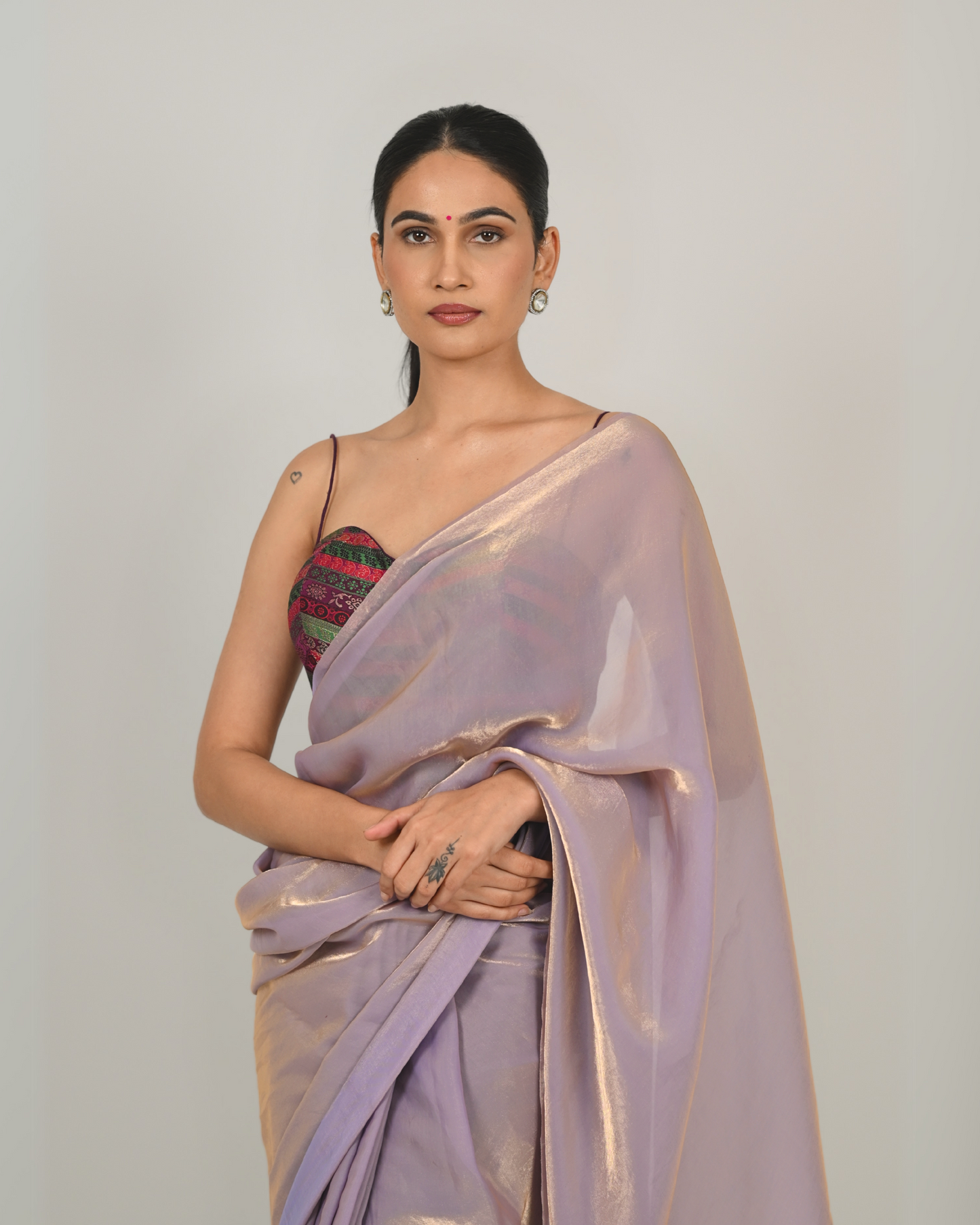 Resham Saree - Rose