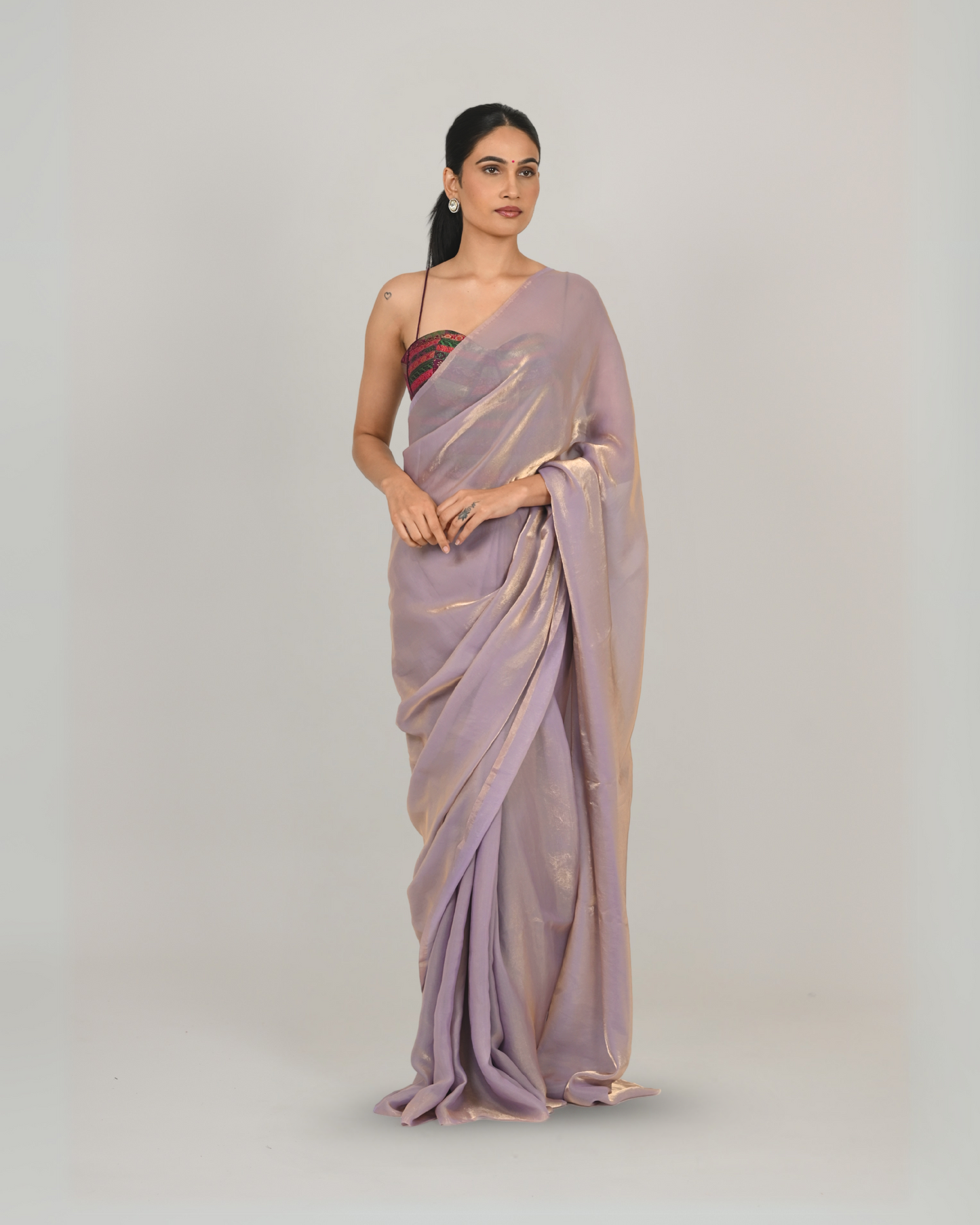 Resham Saree - Rose