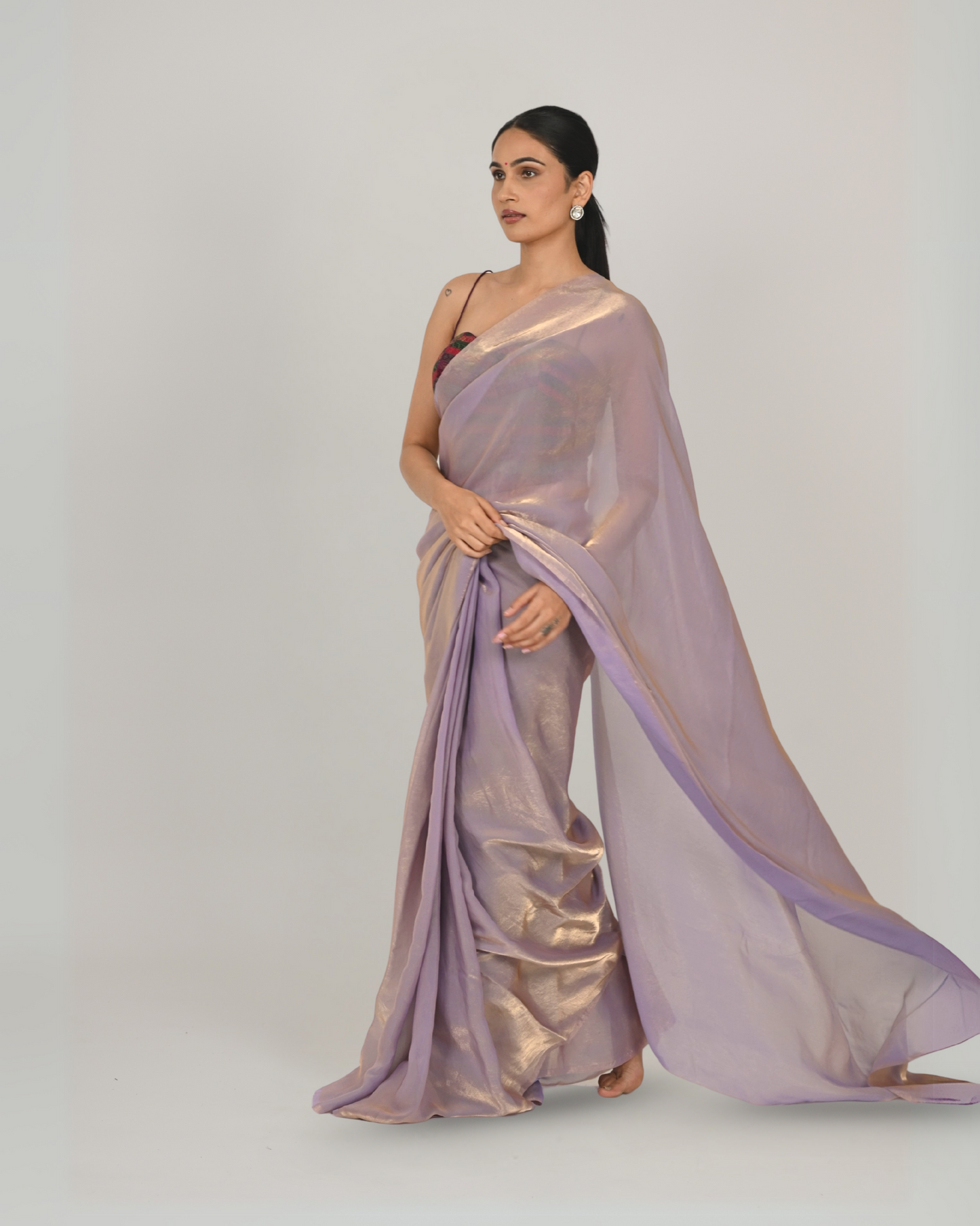 Resham Saree - Rose
