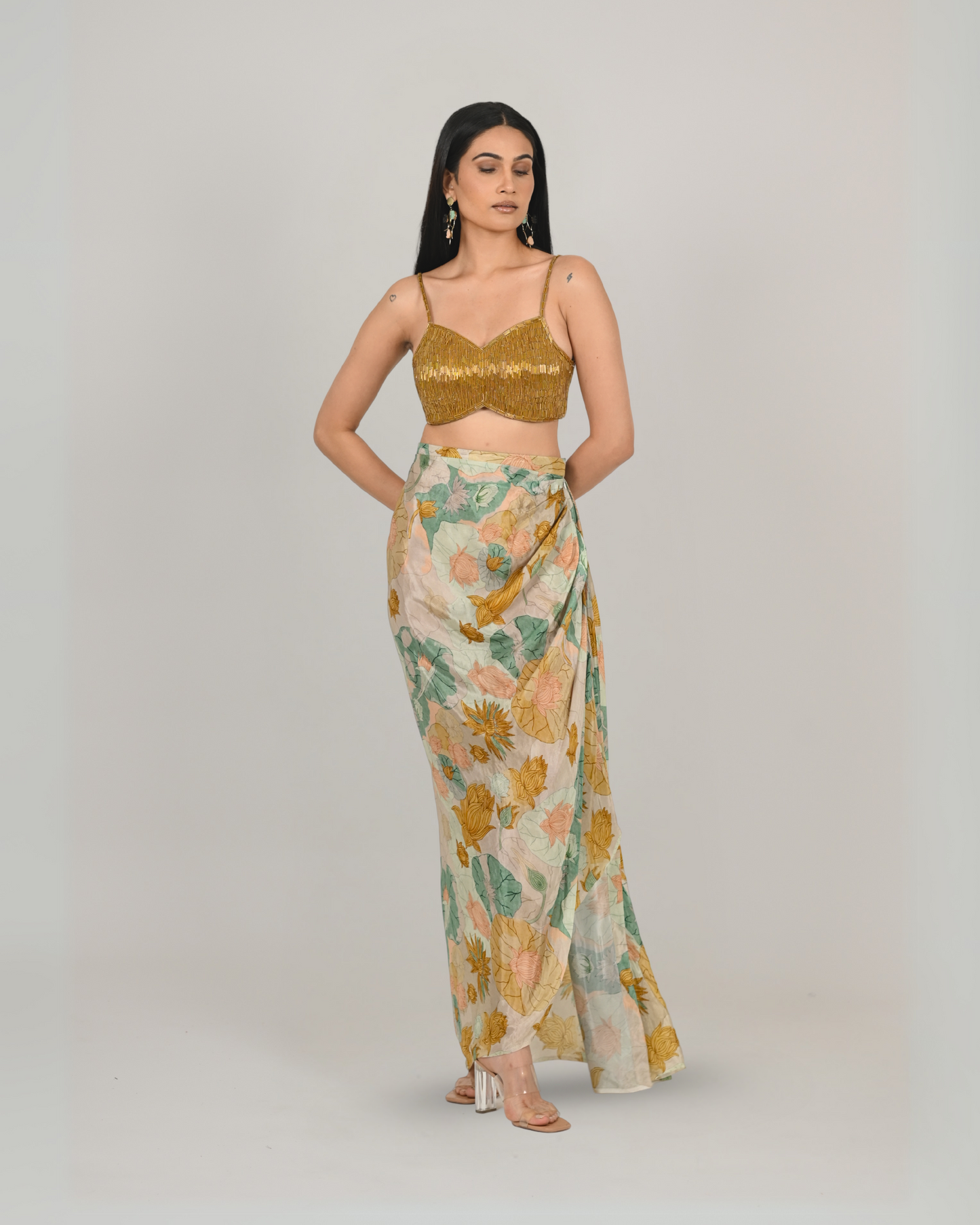 Drape Skirt and Blouse - Daisy Set