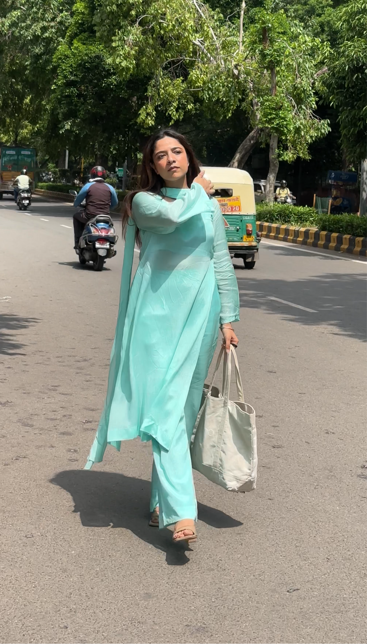 Chandni Suit : Powder Blue Set