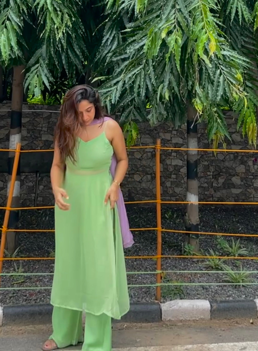 Sapna Set : Sage Green Suit