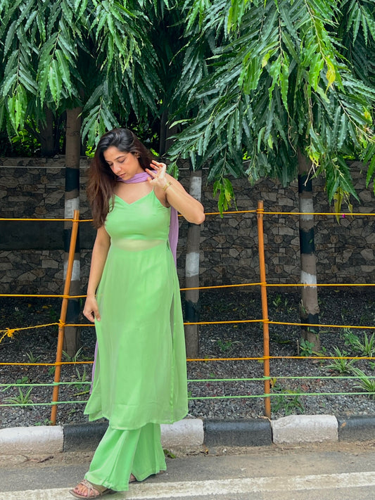 Sapna Set : Sage Green Suit
