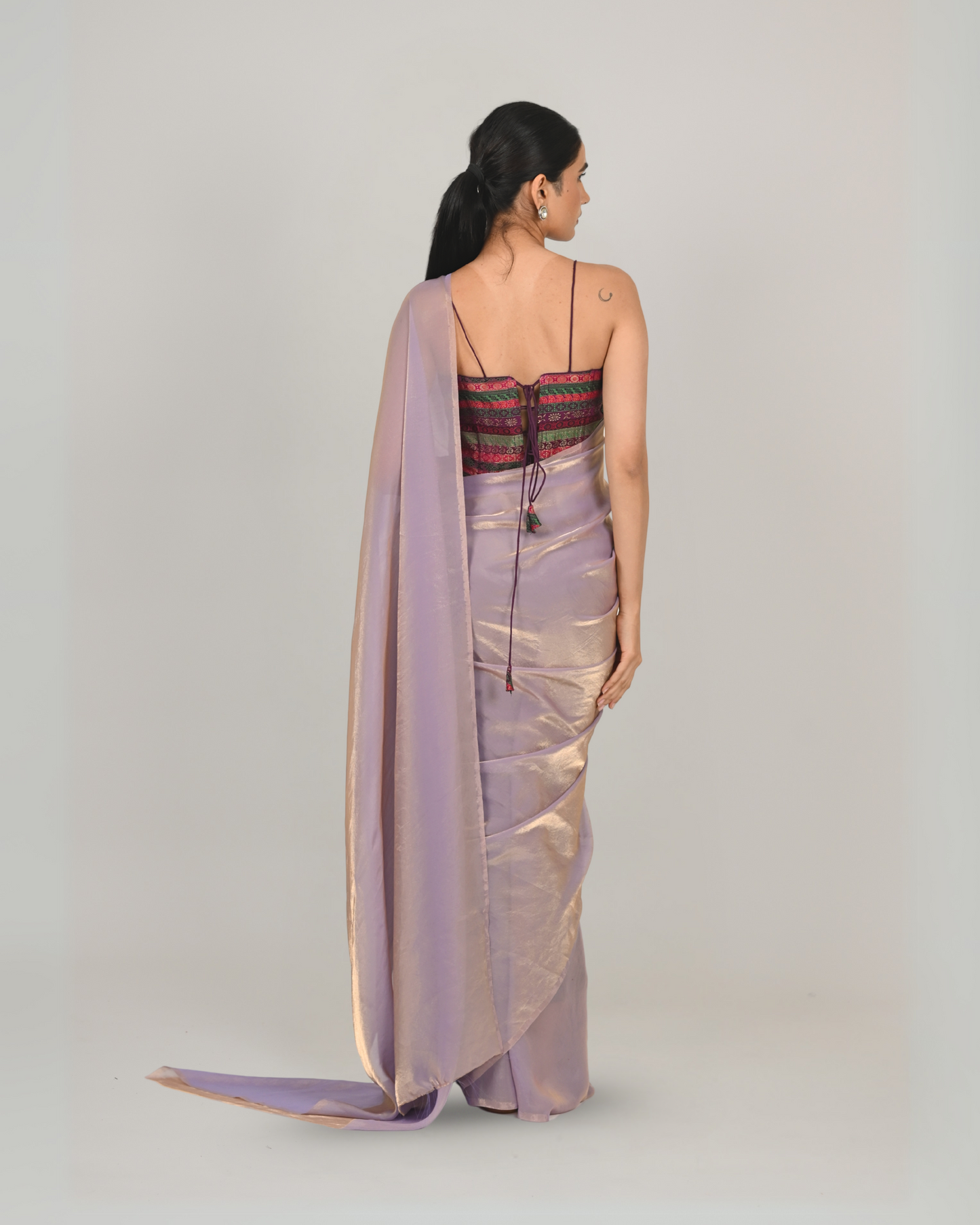 Resham Saree - Rose