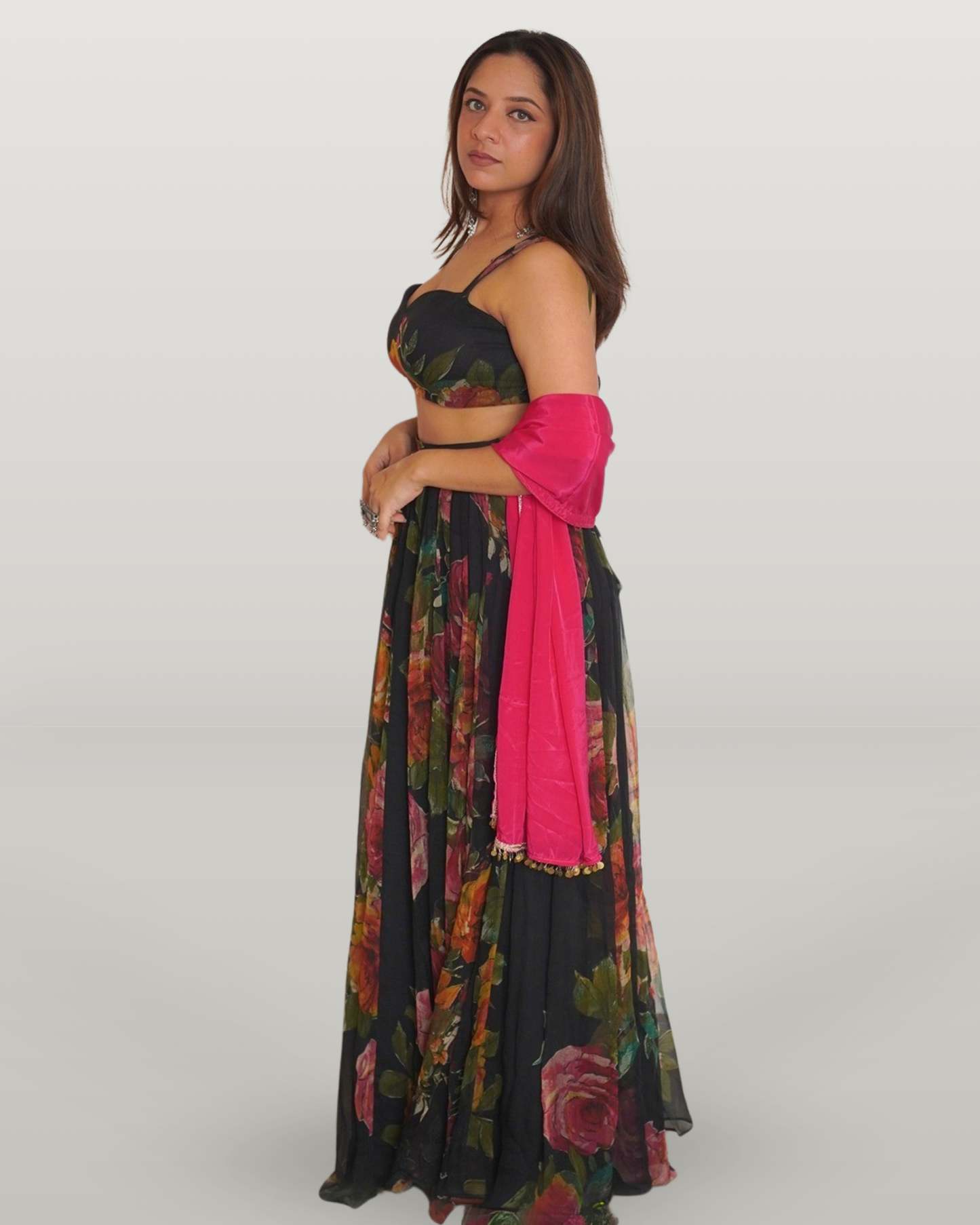 Lehenga Set - Bageecha Lehenga