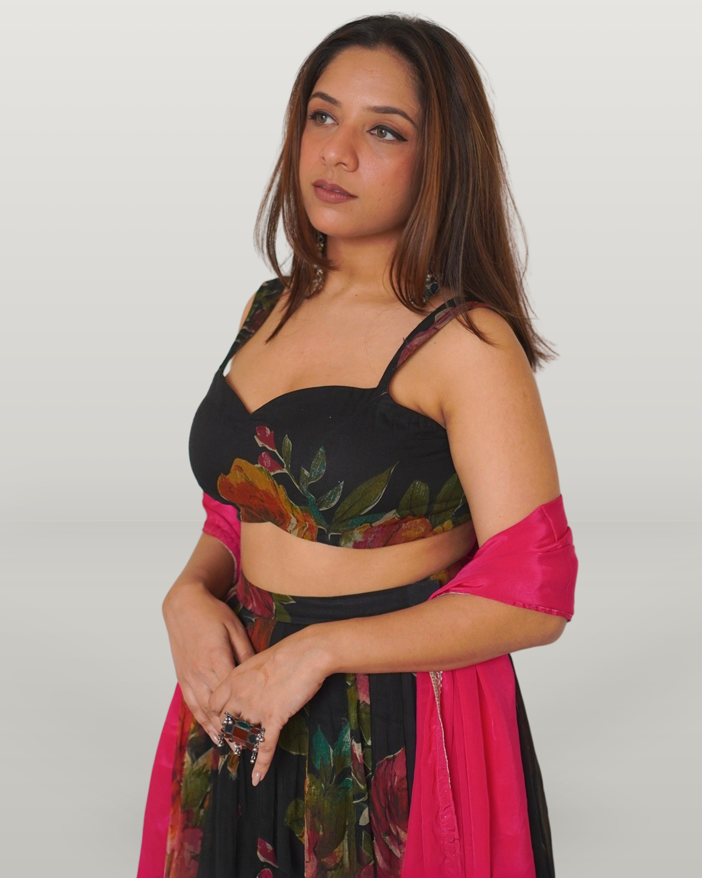 Lehenga Set - Bageecha Lehenga