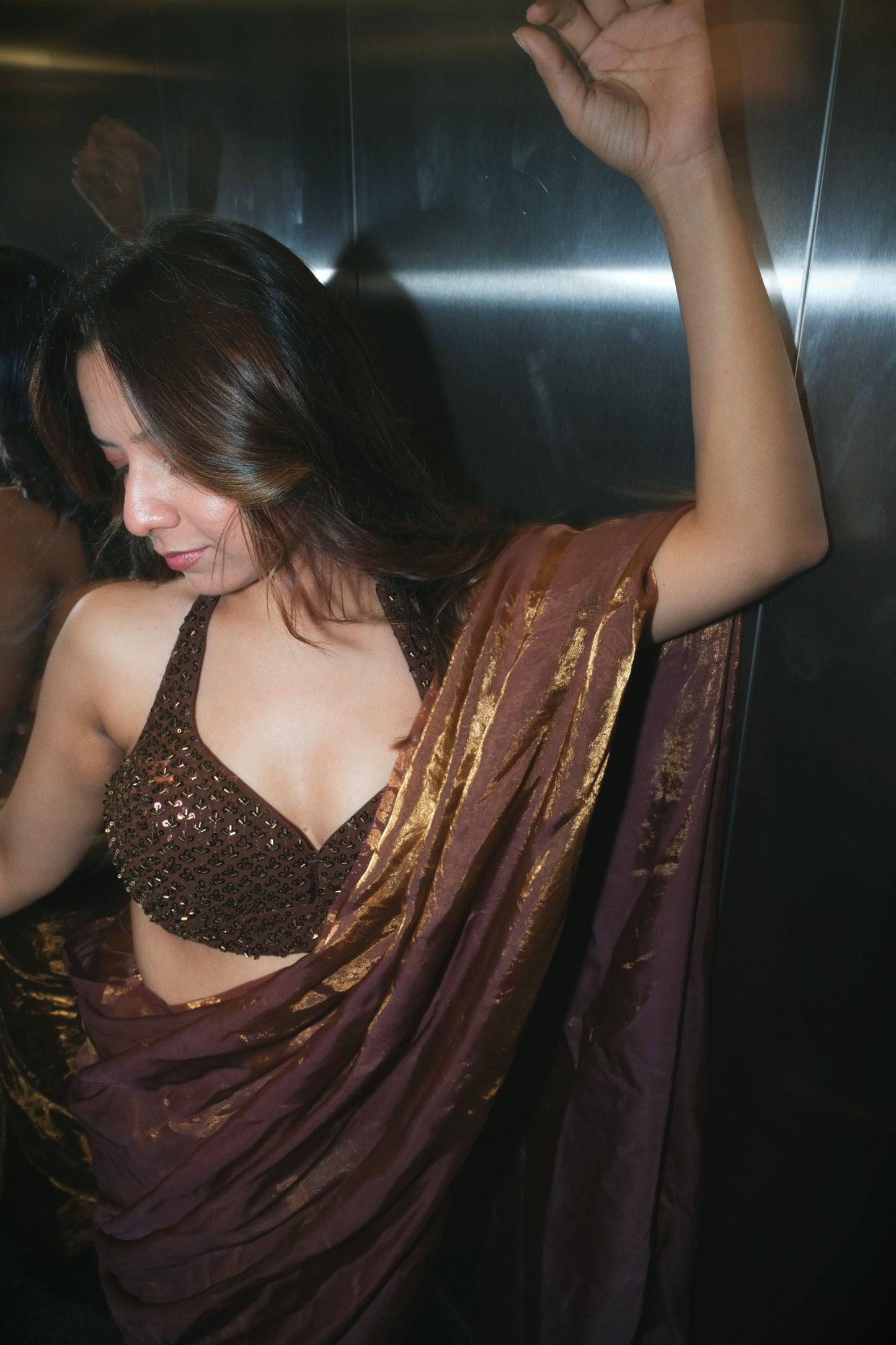 Resham Saree (with unstitched blouse)