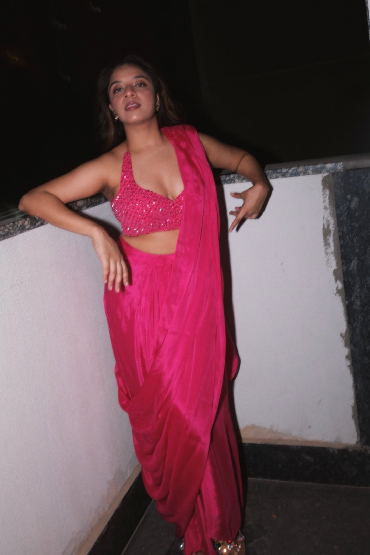 Rani Saree (with unstitched blouse)