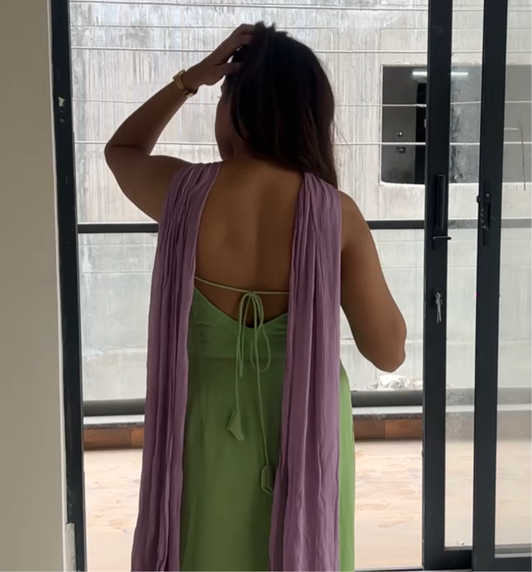 Sapna Set : Sage Green Suit
